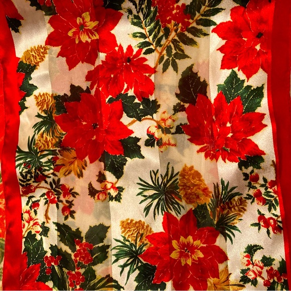 Gift Sale❣️Holiday Collectible Elaine Gold Red Scarf - Picture 5 of 9